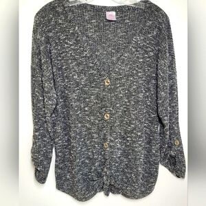 NoBo V-Neck Knit Grey Sweater XL (15-17)juniors